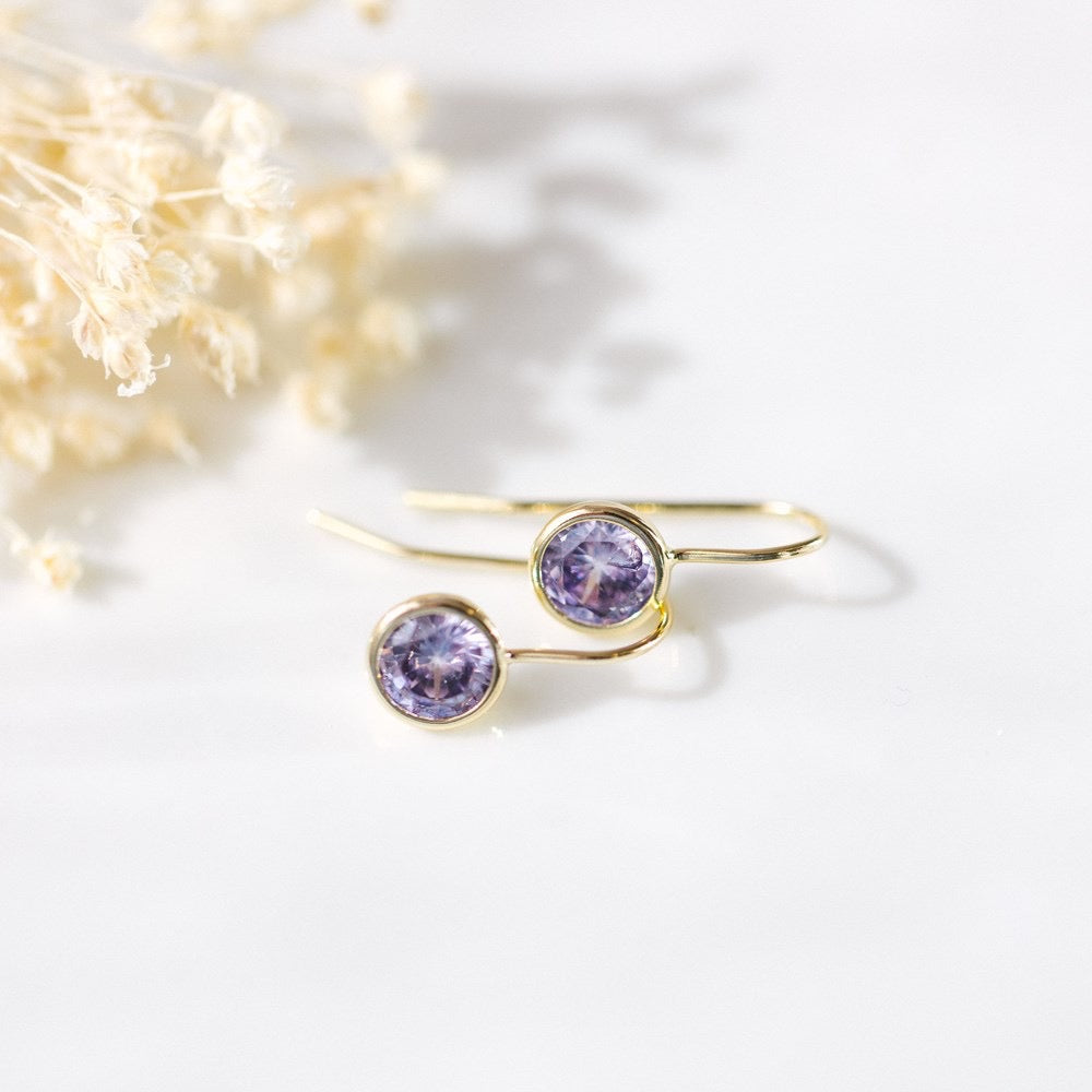 Dazzle Earrings| Purple