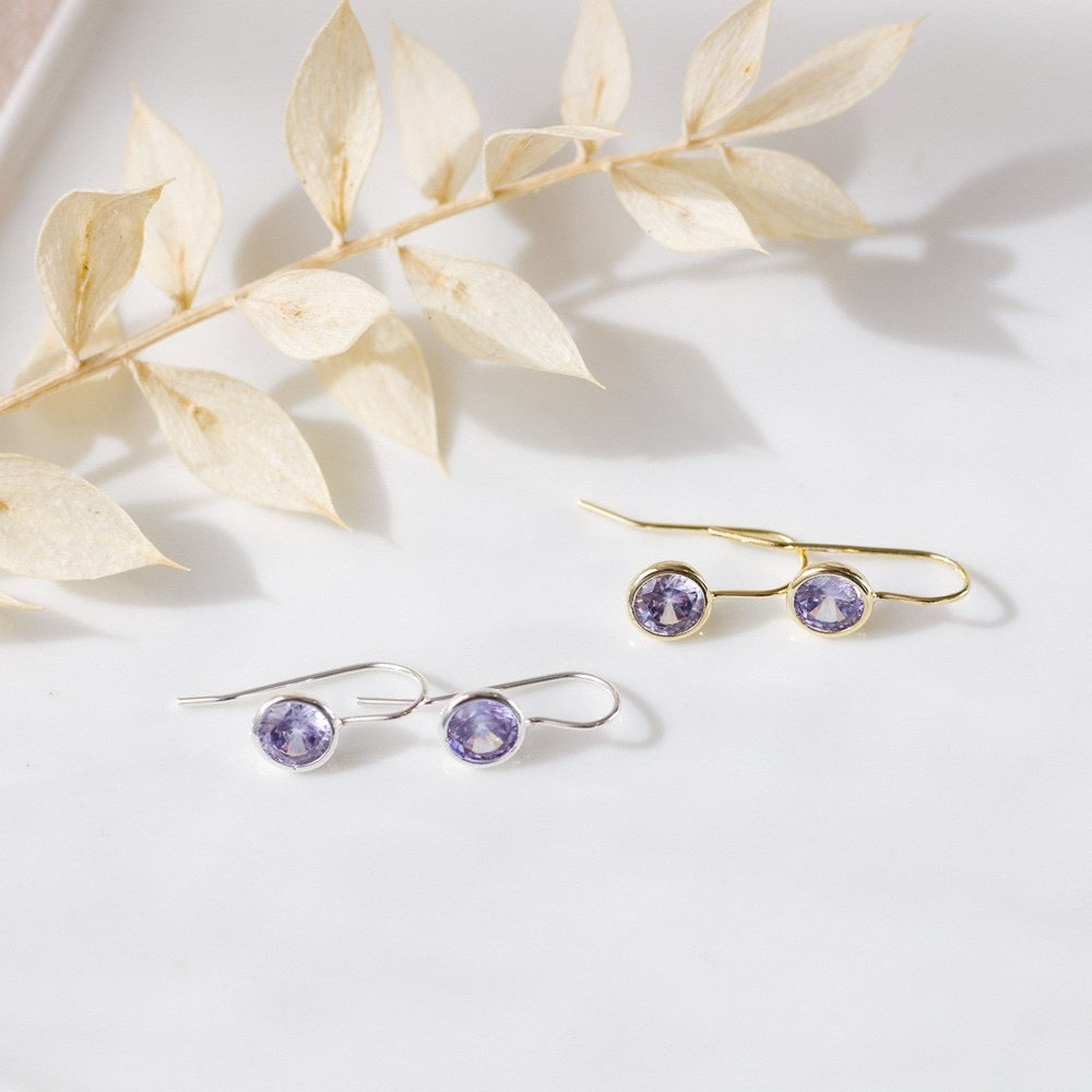 Dazzle Earrings| Purple