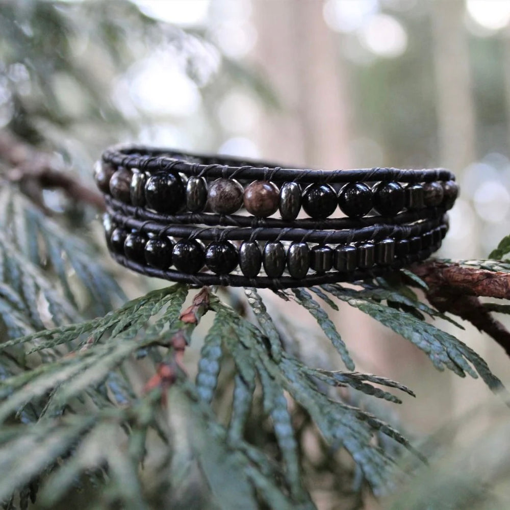 Black Onyx Double Wrap Bracelet
