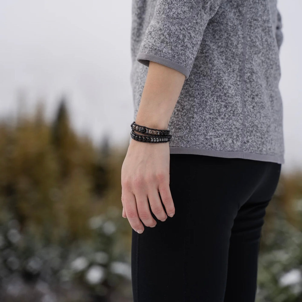 Black Onyx Double Wrap Bracelet