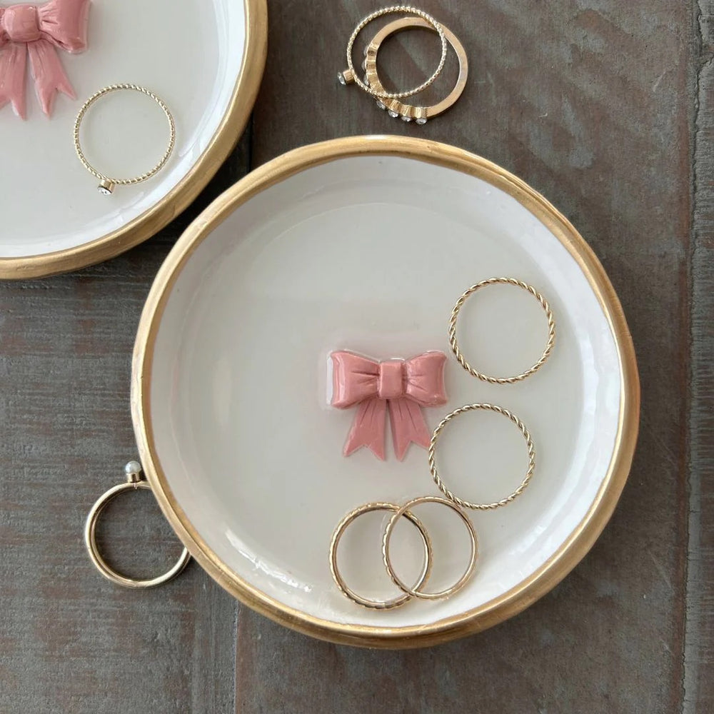 The Pink Bow Ring Dish