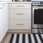Black + White Stripe Rug