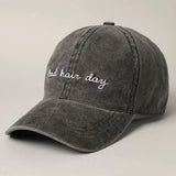 "Bad Hair Day" Embroidered Cap