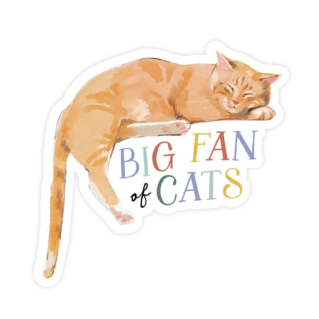 Big Fan of Cats Vinyl Sticker – The Pear Co.