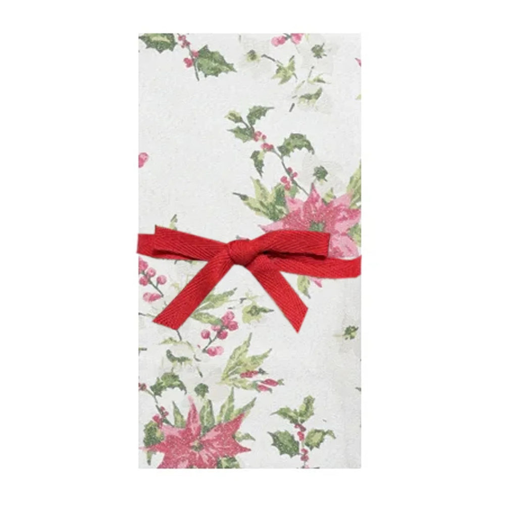 Shimmer Poinsettia Napkin | Set Of 4