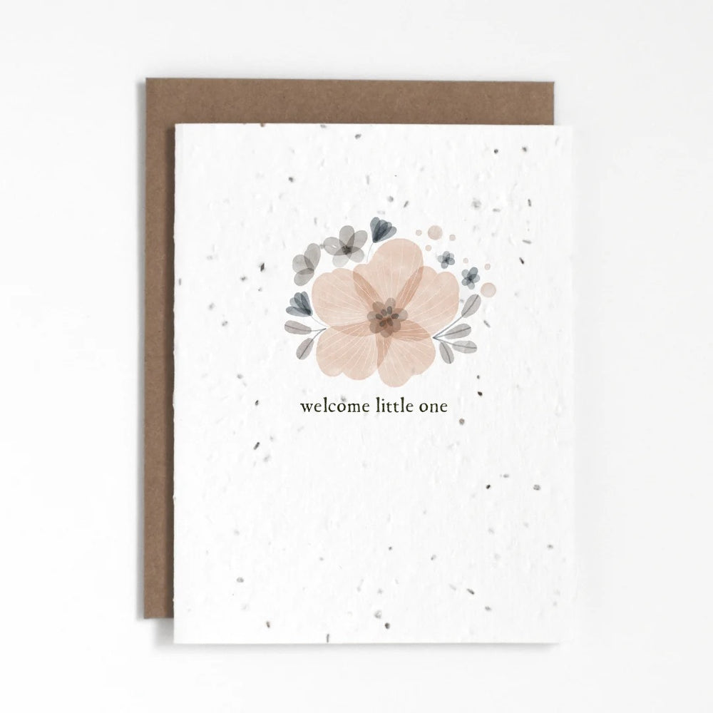 Welcome Little One | Plantable Seed Card