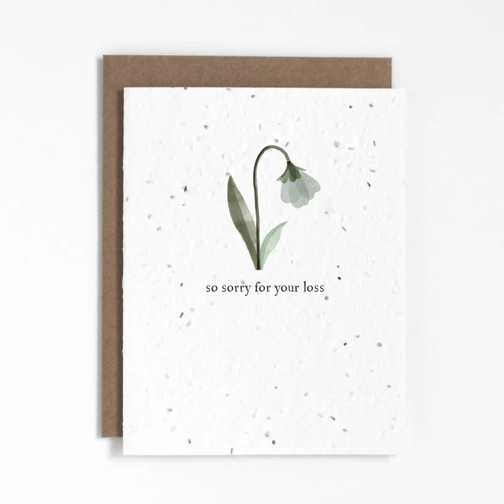 So Sorry For Your Loss | Plantable Seed Card