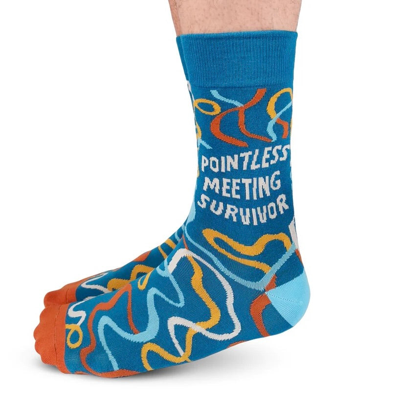 Pointless Meeting Survivor Socks | For Him + Her