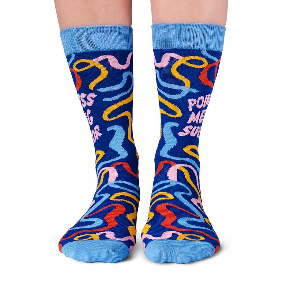 Pointless Meeting Survivor Socks | For Him + Her