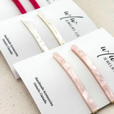 Pretty in Pink Acetate Hair Pins