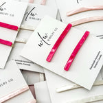 Pretty in Pink Acetate Hair Pins