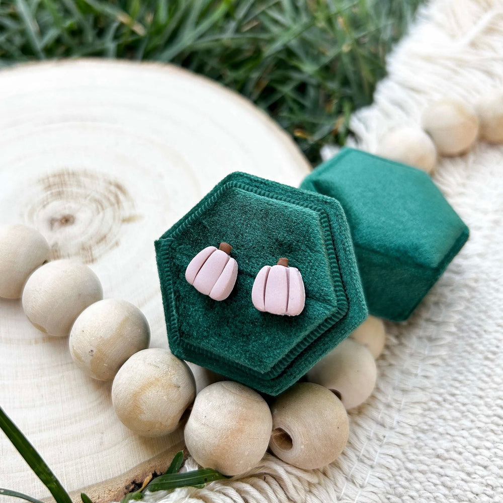 Peony Pumpkin Studs