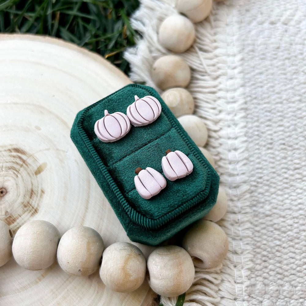 Peony Pumpkin Studs