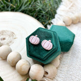 Peony Pumpkin Studs