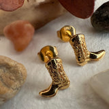 "Dolly" Cowboy Boot Stud Earrings