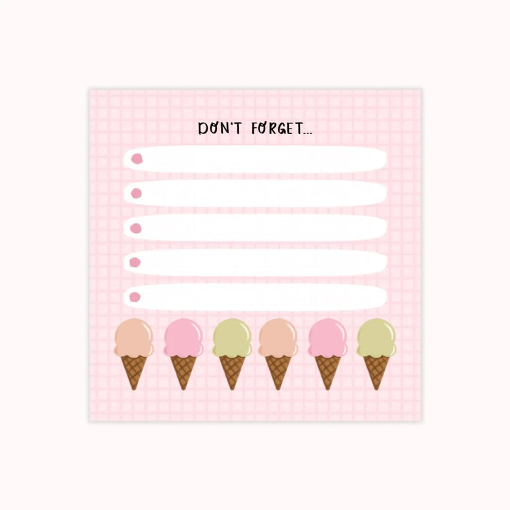 Ice Cream Sticky Notepad