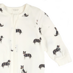 Australian Shepherd Print on Off-White Sleeper