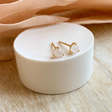 Lou Rose Quartz Studs