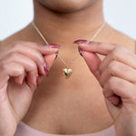 Mini Heart-Shaped Locket + Necklace
