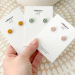 Smiley Clay Studs