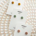 Smiley Clay Studs