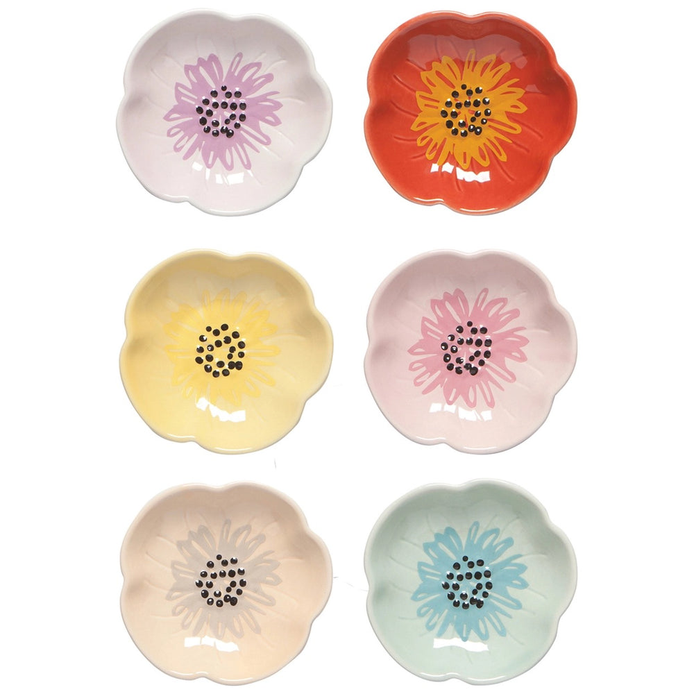 Flower Shaped Pinch Bowls | Set of 6 Assorted