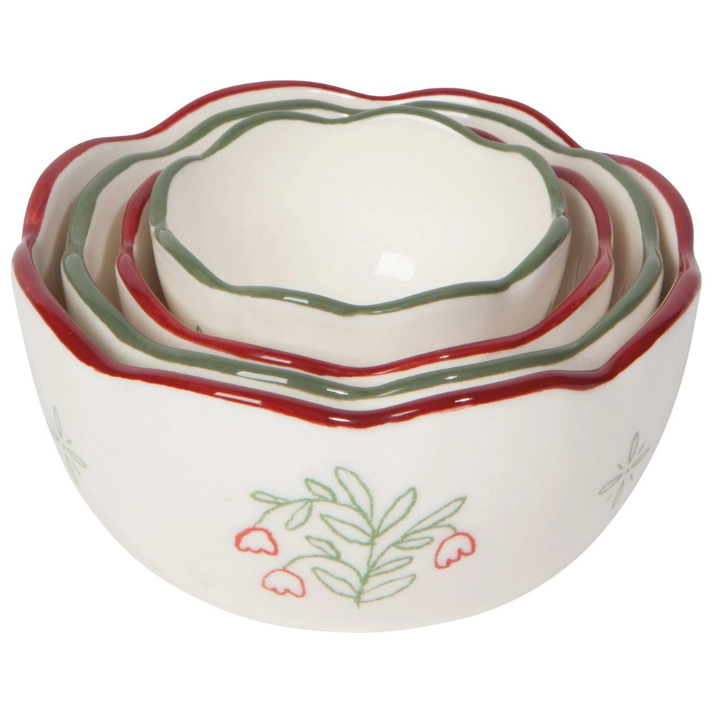 Stoneware Mini Nesting Bowls | Set of 4 Assorted