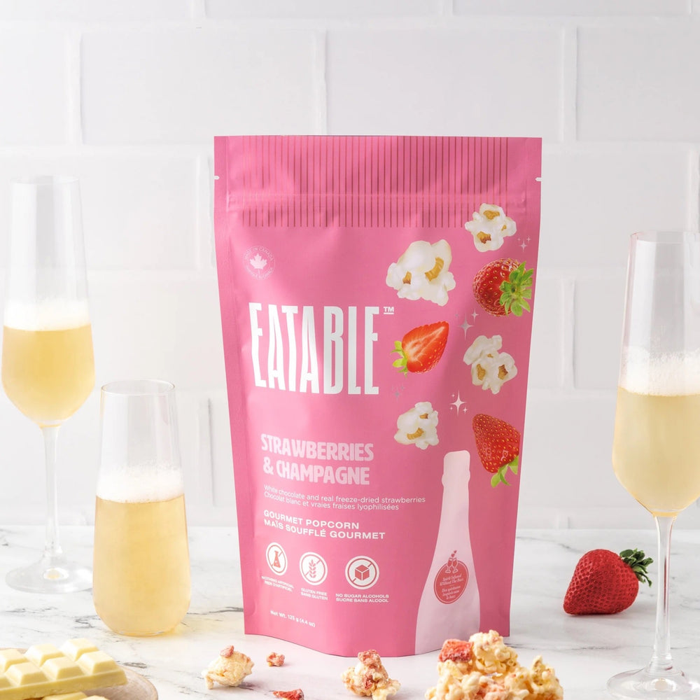 Champagne Strawberry Delight Popcorn