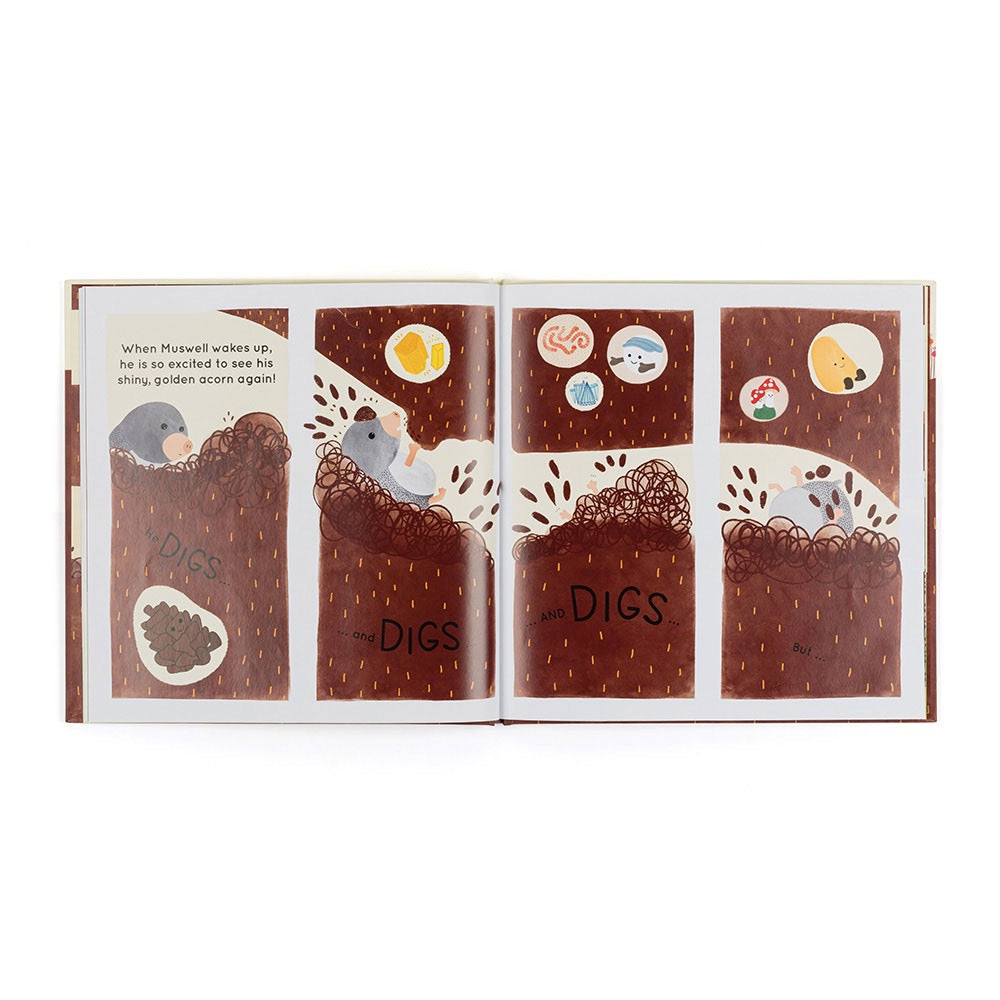 Muswell Mole And The Buried Treasure Book | Jellycat