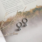 Pumpkin Hoop Earrings