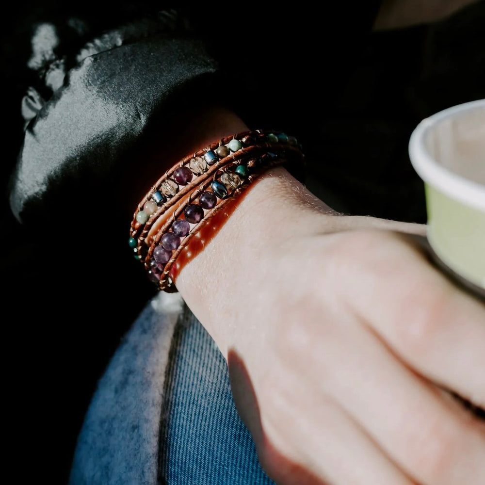 Amethyst Double Wrap Bracelet