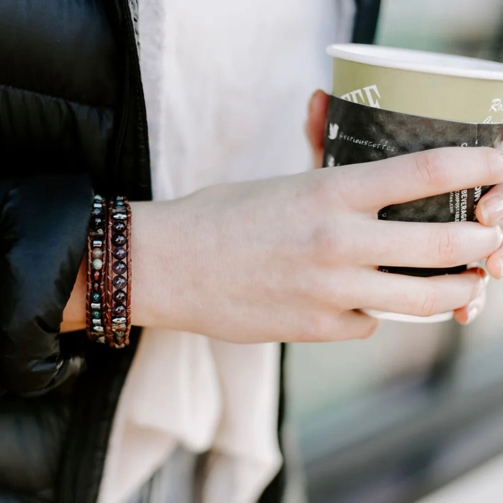Amethyst Double Wrap Bracelet