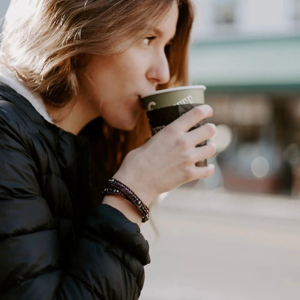 Amethyst Double Wrap Bracelet