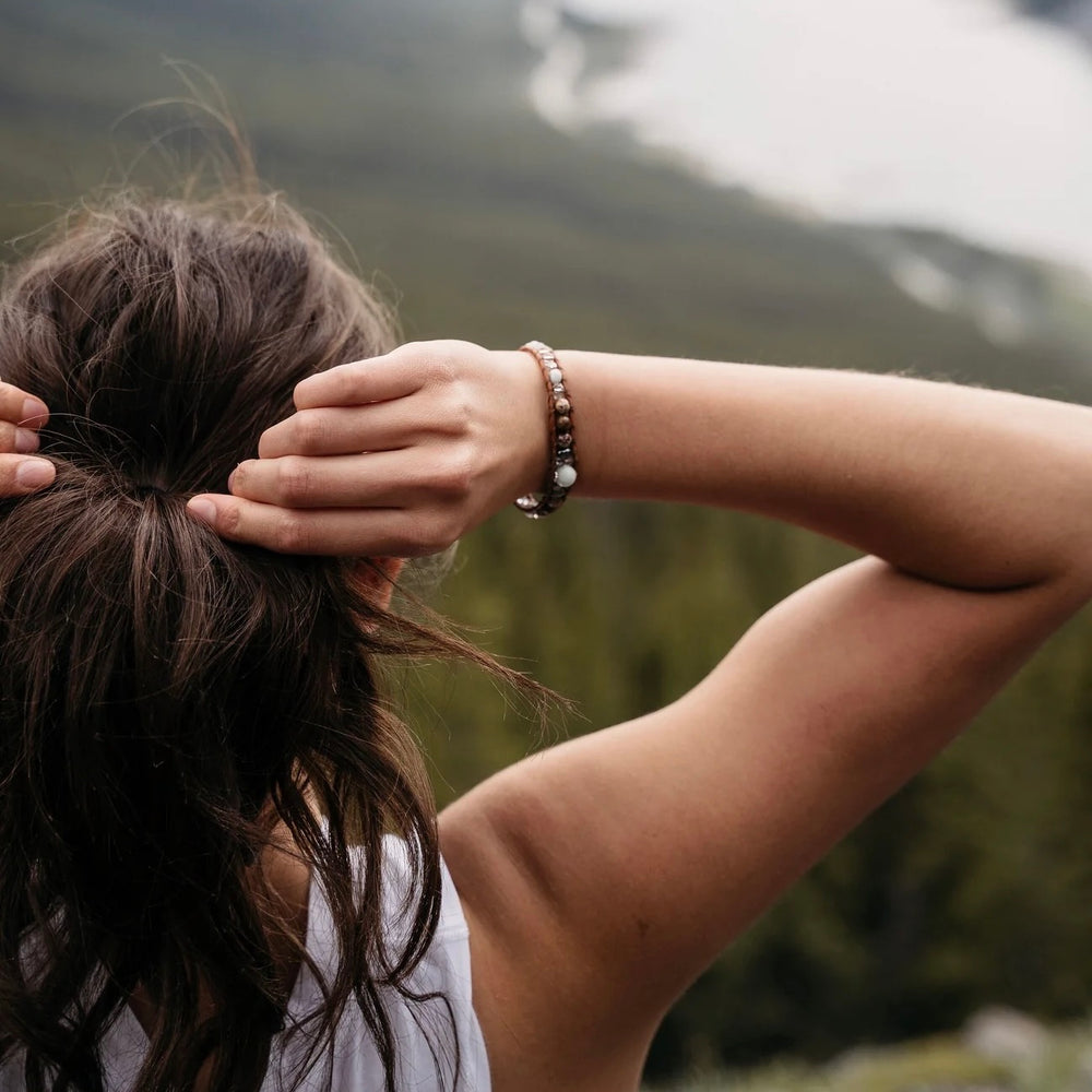 Kambaba Jasper | Opal + Crystal + Stone  Bracelet
