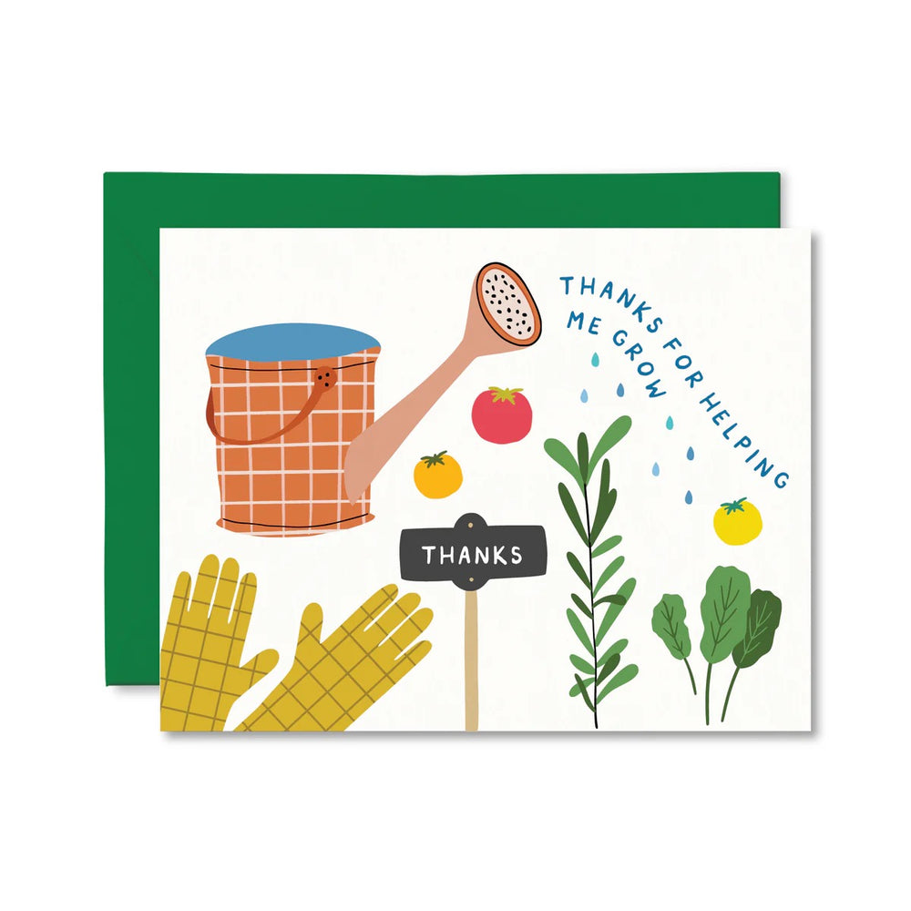 Thanks For Helping Me Grow Card