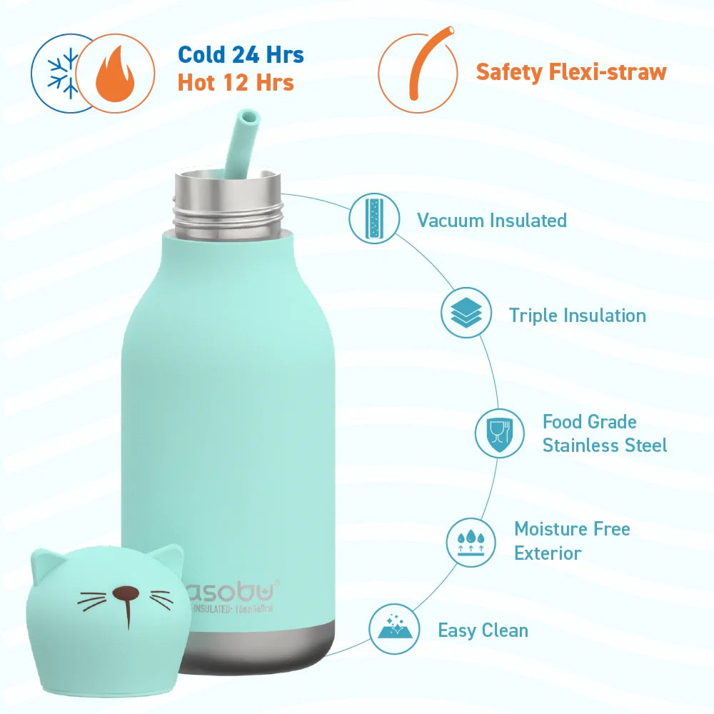 Asobu 16oz Water Bottle | Kitty