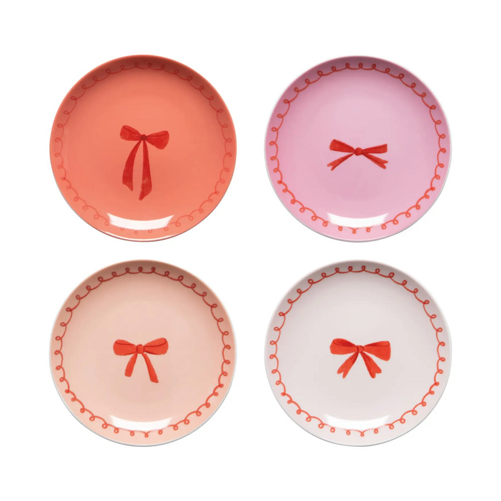 Bowtique Appetizer Plates | Set of 4