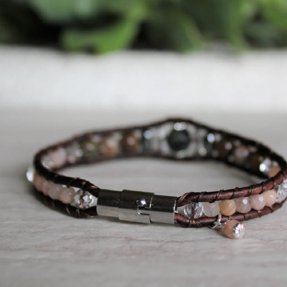 Kambaba Jasper | Opal + Crystal + Stone  Bracelet