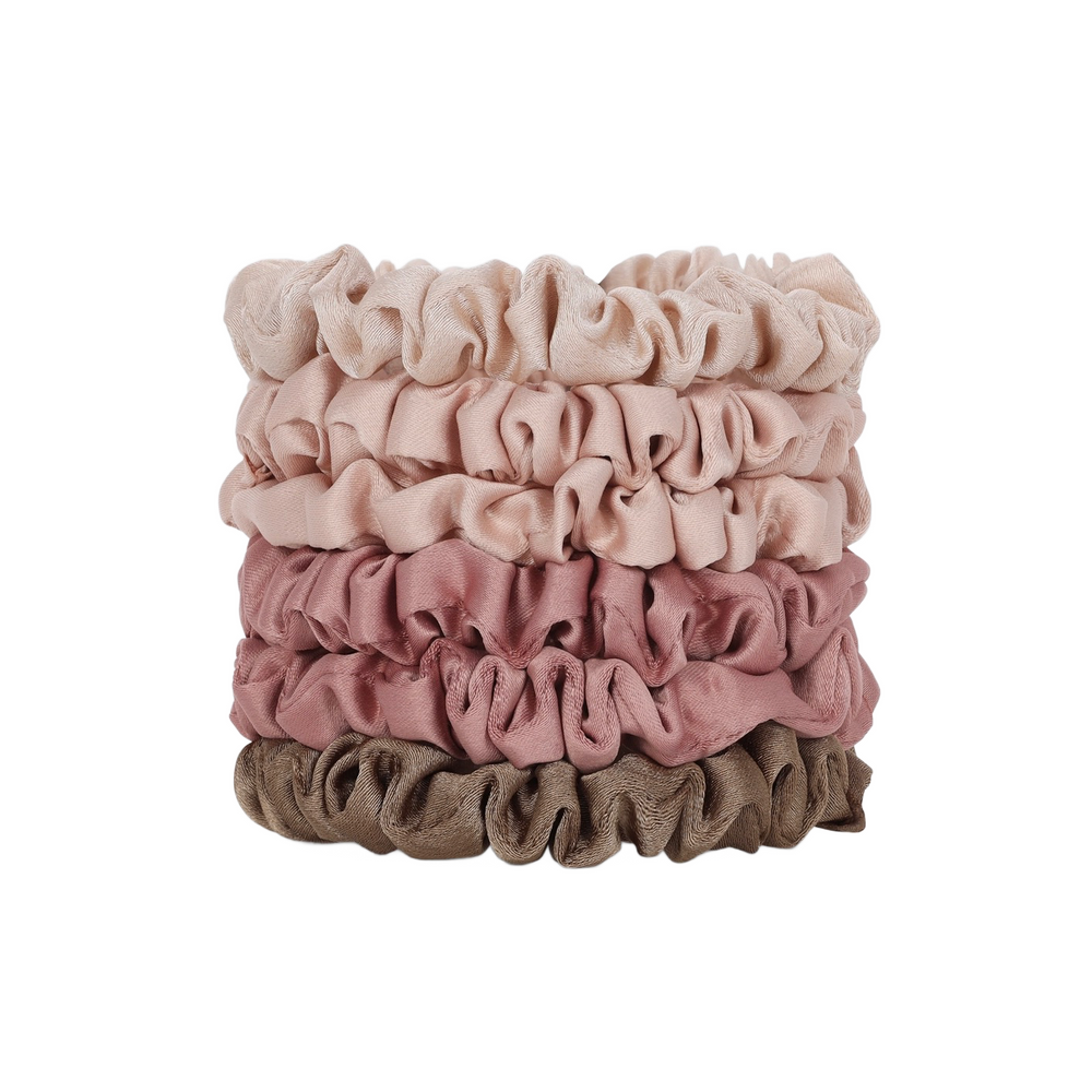 Ultra Petite Satin Scrunchies | 6pc