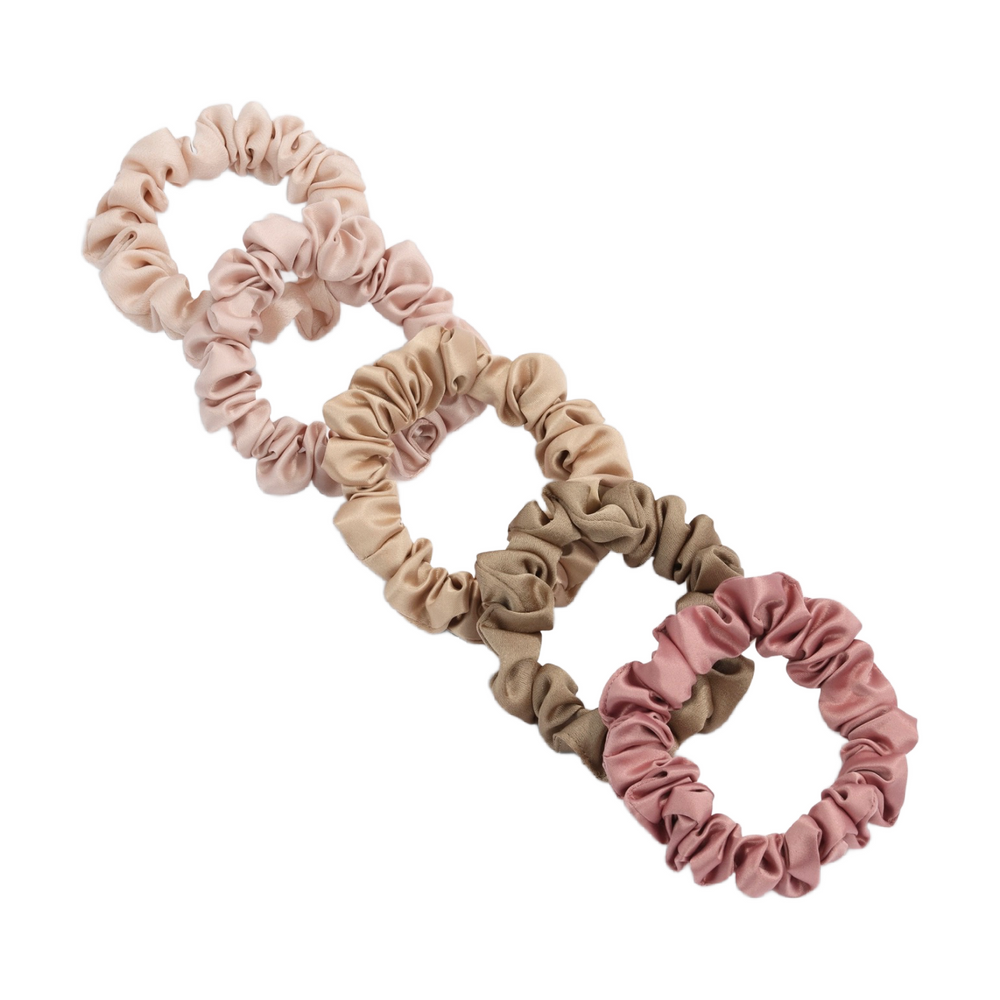 Ultra Petite Satin Scrunchies | 6pc