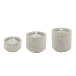 Smooth Stone Cement LED Candles | Various Sizes