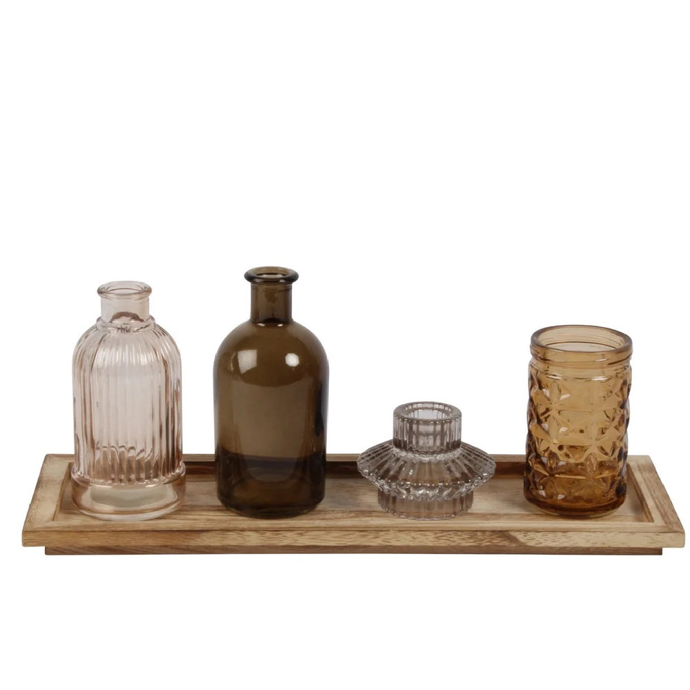 Vintage Glass Jars | Set of 5