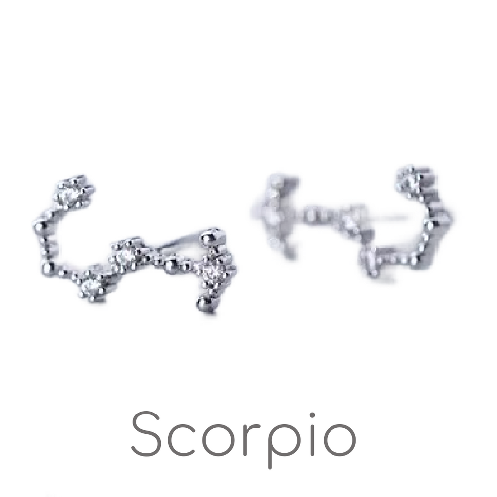 Zodiac Constellation Stud Earrings