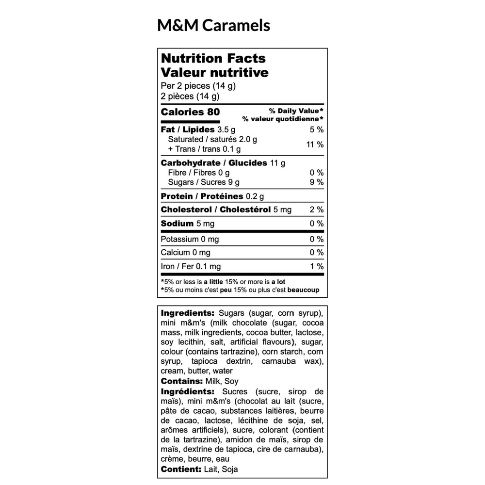 M & M Caramels