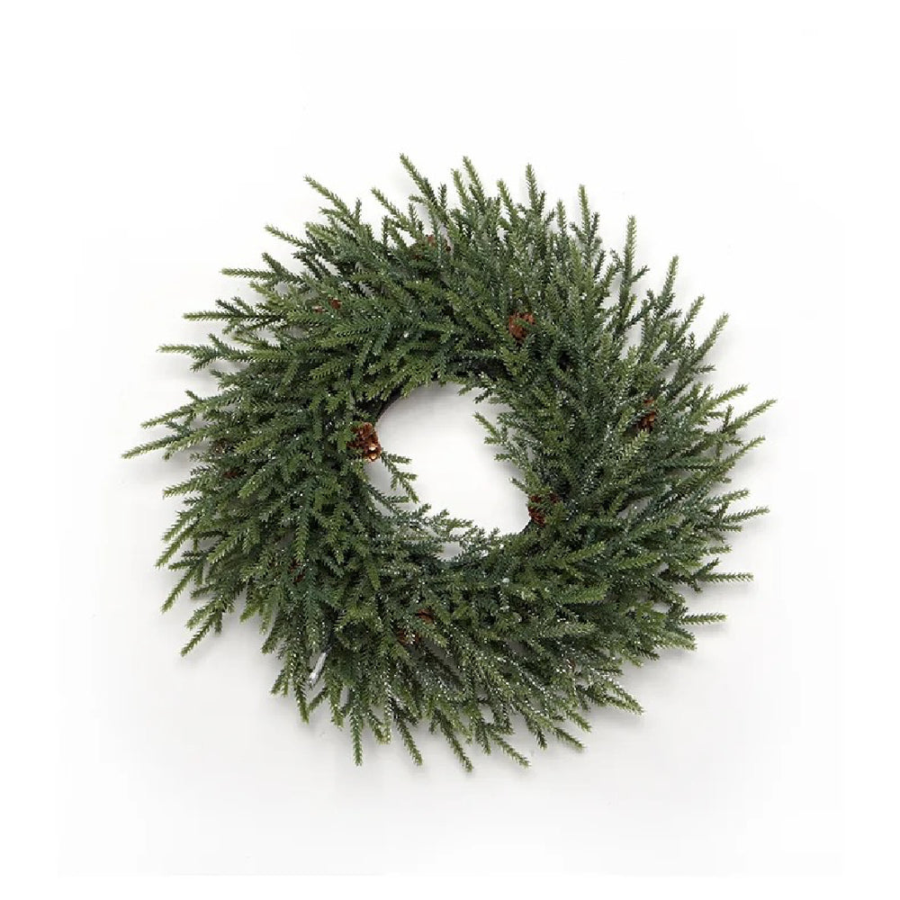 Pinecone Wreath with LED Accent