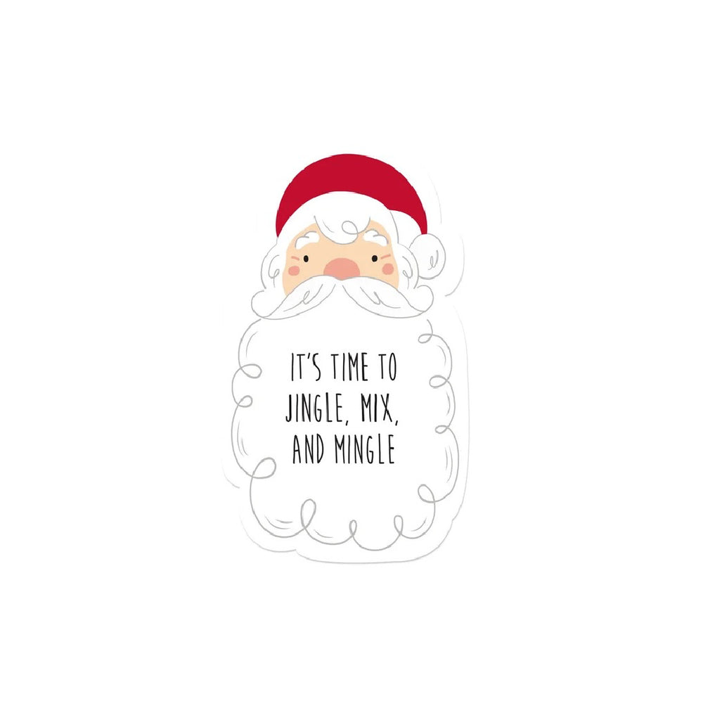 Time To Jingle Shaped Paper Napkins | Set of 20