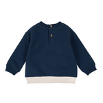 Color Block Dark Blue Outfit Set