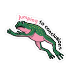 Jumping to Conclusions Sticker