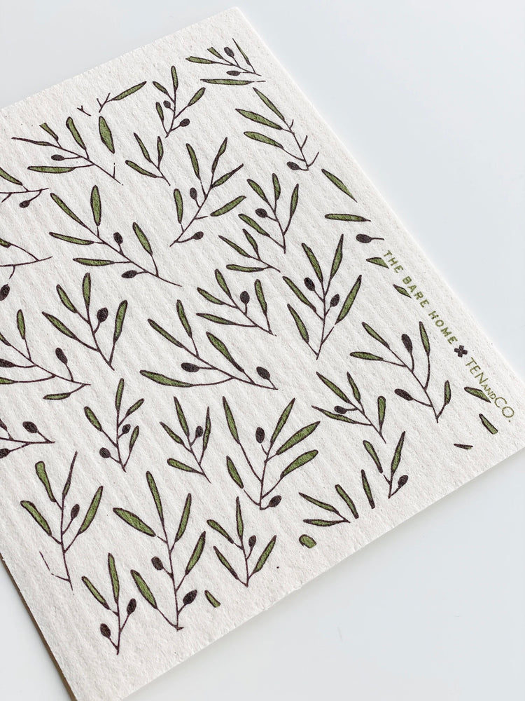 Olive Sponge Cloth | Ten and Co.