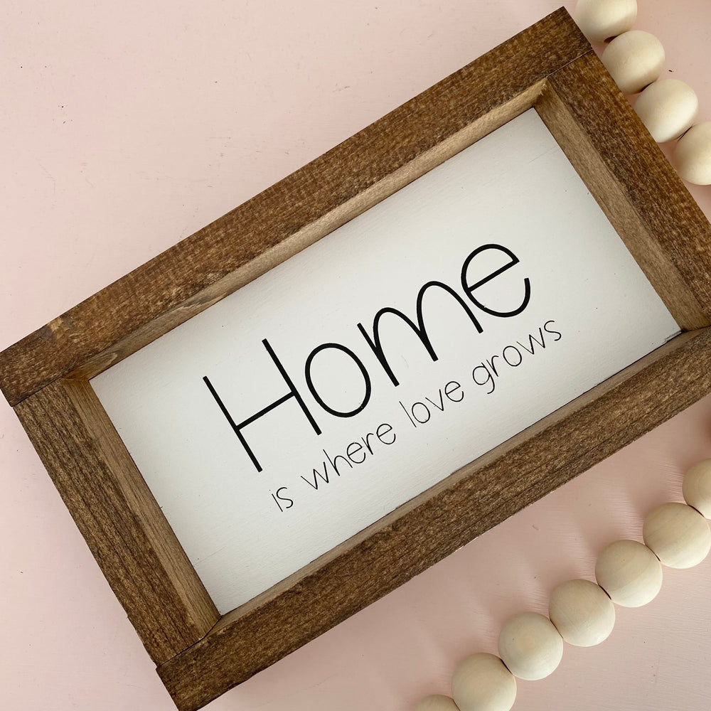 Home is Where Love Grows | Wood Sign